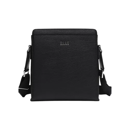 ELLE HOMME Сумка через плечо из коровьей кожи мужская черная