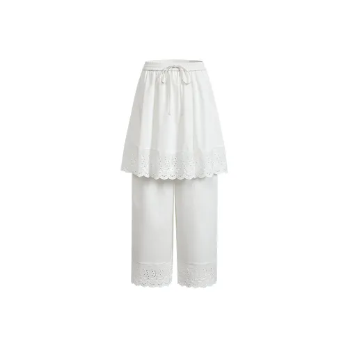 KUOSE Белый Женские Повседневные Брюки