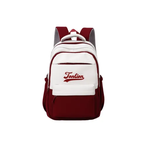 Tonlion Ткань Рюкзак Стандартный Мягкий Красный Белый
