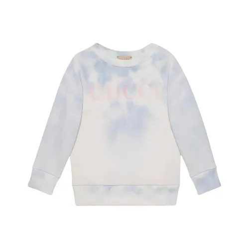 GUCCI Свитшот Детская одежда SS24 Синий Малыш