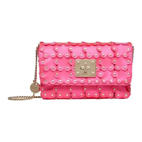 RED VALENTINO Сатиновая Сумка через плечо Маленькая Женская Розовая