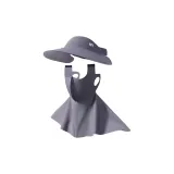 Темно-серый [Шапка с козырьком + Маски для лица с длинным дизайном]