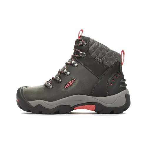 KEEN Revel 3 Амортизация Водонепроницаемый Высокий Топ Походная обувь Женская Черная Серый