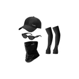 Чёрный набор из 4 шт. [Включает чехол для очков + ткань]