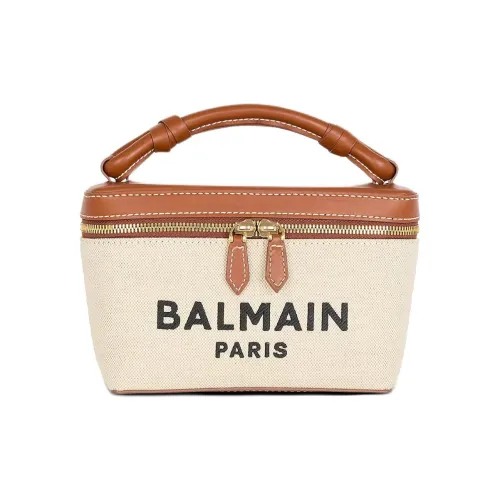 BALMAIN Телячья кожа Сумка Женская Бежевая