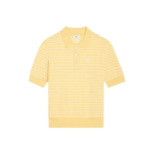 CELINE Light Yellow Men's Polo CELINE Светло-желтая мужская поло