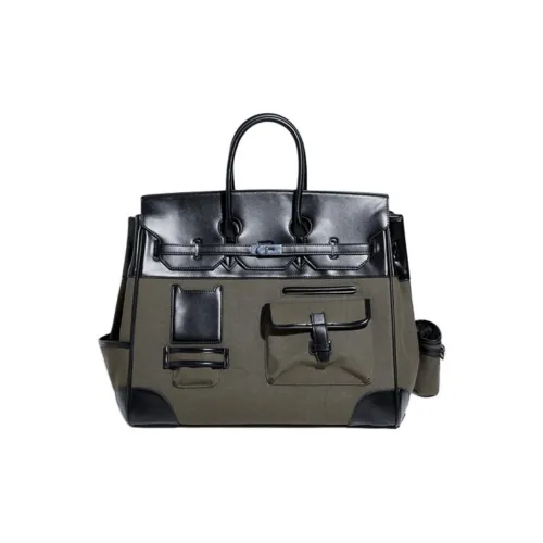 SHIZIYOUA Microfiber Leather Birkin Bag Shoulder Bag Handbag Men's Multicolor SHIZIYOUA Микрофибра Кожа Биркин Сумка Сумка через плечо Сумка Мужская Многоцветная