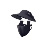 Чёрная шапка с визором + маска для лица