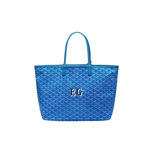 GOYARD Saint Louis Goyadin Холст Сумка-тоут Маленькая Женская Небесно-голубая