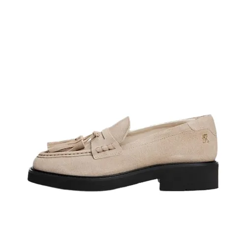 Tommy Hilfiger TH Monogram Лоферы 3,5 см Женские Бежевые