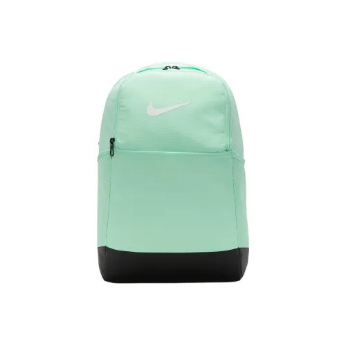 Nike Brasilia Ткань Рюкзак Унисекс Пена Мятно-зеленый Черно-белый