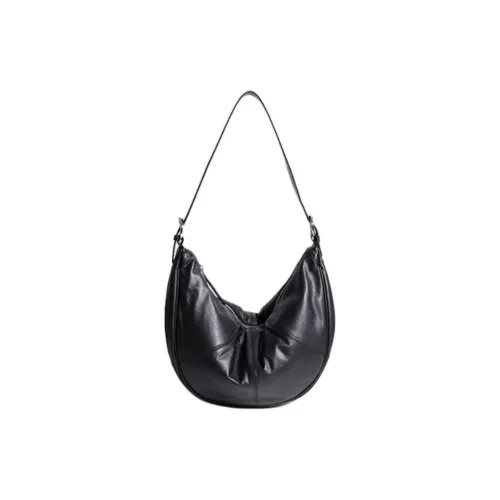 SHIZIYOUA Сумка через плечо из коровьей кожи Мужская Черная