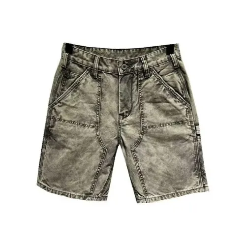GEOGRE ALEX Серые Мужские Джинсовые Шорты