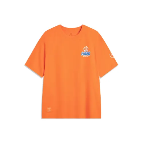 LINING x Jay Flow T-Shirt Мужская Тангериновая Коллаборация Peel Orange