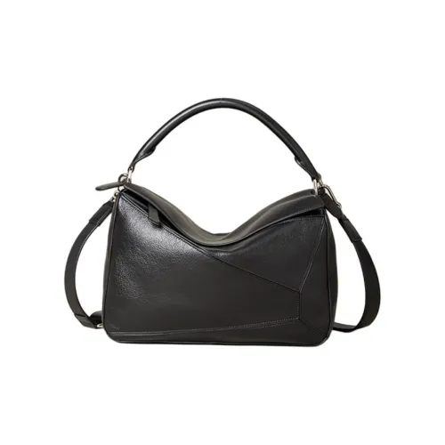 SHIZIYOUA Сумка через плечо из коровьей кожи мужская черная