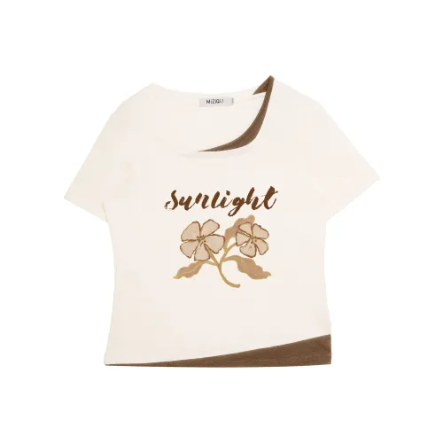 MIZIQI Стандартный Короткий Рукав Т-Рубашки Женские