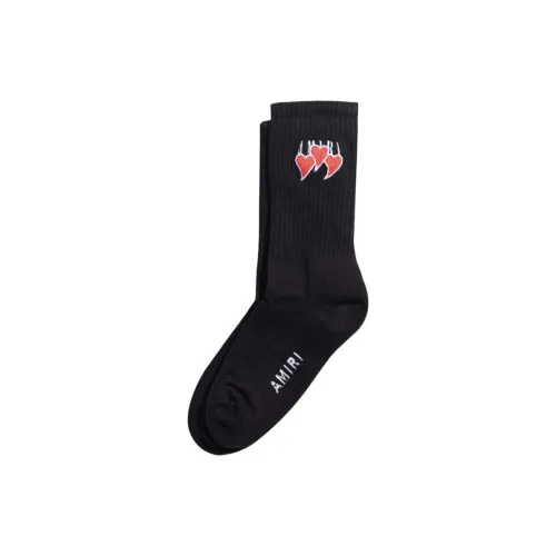AMIRI 1 Пачка Черные Мужские Носки до Икры MID