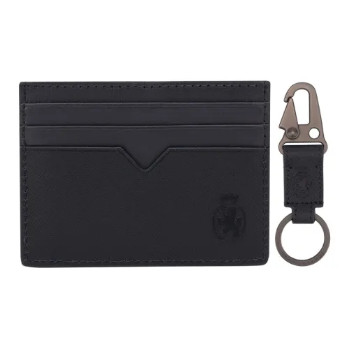 Tommy Hilfiger Sheepskin Men's Card Holder Dark Blue