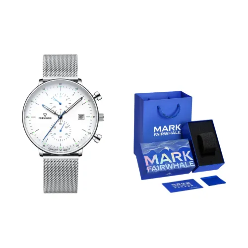 FAIRWHALE Pioneer Collection Мужские часы Кварцевый механизм Часы Мужские Белый циферблат