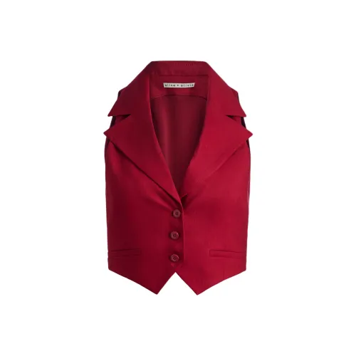 ALICE+OLIVIA Deep Вишня Женские Жилеты