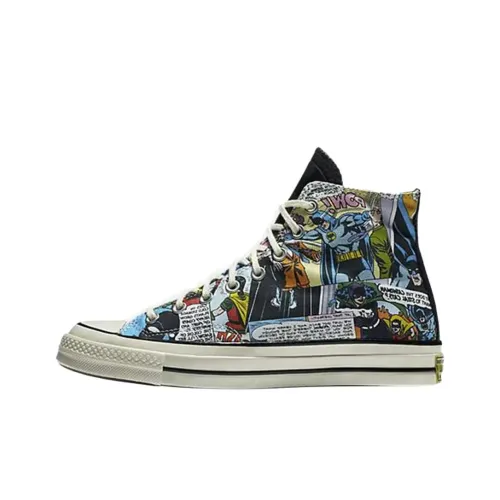 DC COMICS x Converse Chuck Taylor All Star 70 Устойчивые к истиранию высокие кроссовки для скейтбординга Мужские Черные