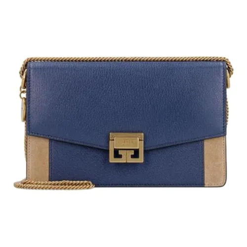 Givenchy Кожа Замша Пэчворк Сумка через плечо Мини Женская Полночный синий