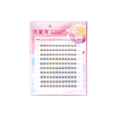 WANXINGHE Glue Style Lazy Русалка Искусственные ресницы Сегментированные Один кластер Десять рядов 120 кластеров