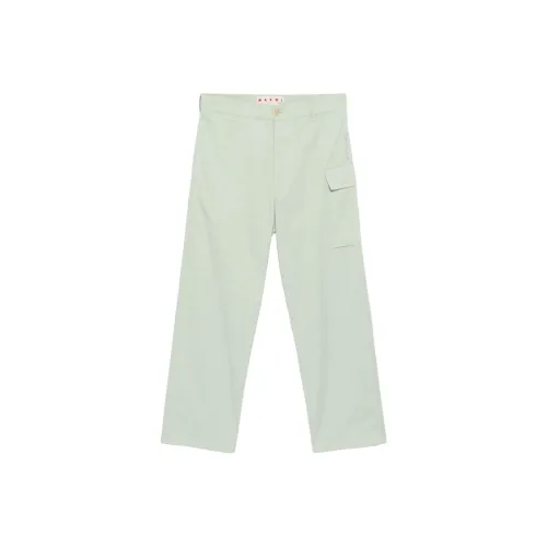 MARNI Мятно-зеленые мужские карго-брюки