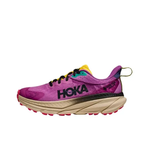 HOKA ONE ONE CHALLENGER 7 Противоскользящие Износостойкие Водонепроницаемые Низкие Беговые кроссовки Женские Фиолетовые