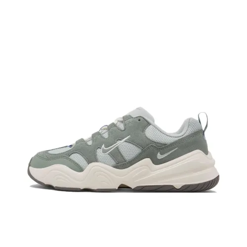 Nike Tech Hera Shock Absorbers Slip-Resistant Abrasion-Resistant Low Top Casual Shoes Women's Gray Green Найк Tech Hera Shock Absorbers Противоскользящие Устойчивые к истиранию Низкий Топ Повседневная Обувь Женская Серый Зеленый