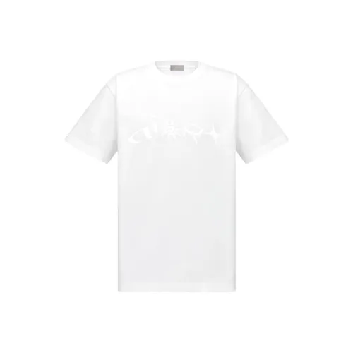 DIOR Lewis Hamilton Collaboration Series Белая Мужская T-Рубашка