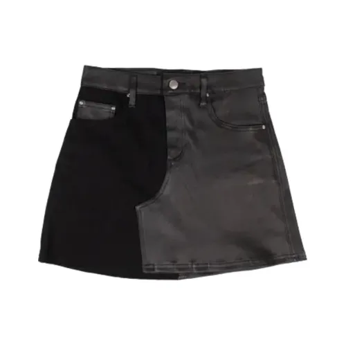 AMIRI Джинсовые короткие юбки Женские Черный