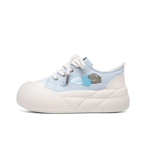 The New Age Family Low-Top Canvas Shoes Light Blue Women's