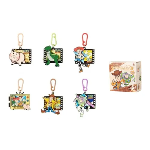 Miniso X Disney Toy Story Disney Pixar Collection Фильм Roll Подвеска Слепые коробки Один Mystery Коробка Целая коробка 6 шт