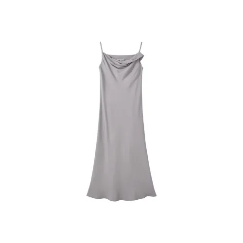 RECTO SS25 DRAPERY Воротник Slip Платье Slip Платье Женские