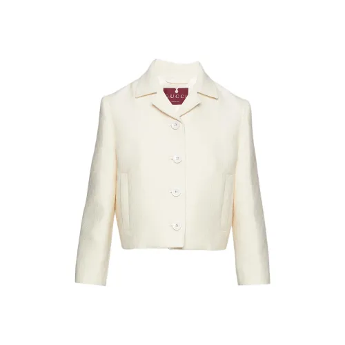 GUCCI SS25 Куртки Пальто Женские Белые