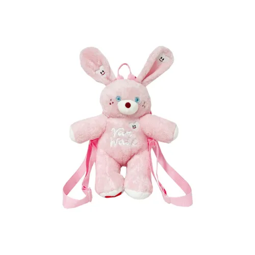 CAREELL Плюшевый рюкзак стандартный женский белый черный розовый