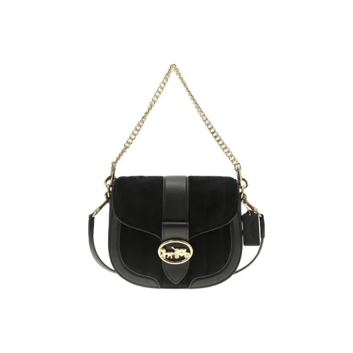 COACH Сумка через плечо из коровьей кожи маленькая сумка на плечо черная женская