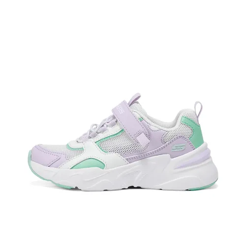 Skechers Kids Противоскользящие Амортизирующие Дышащие Легкие Амортизирующие Низкие Кеды Детские Лайфстайл Обувь