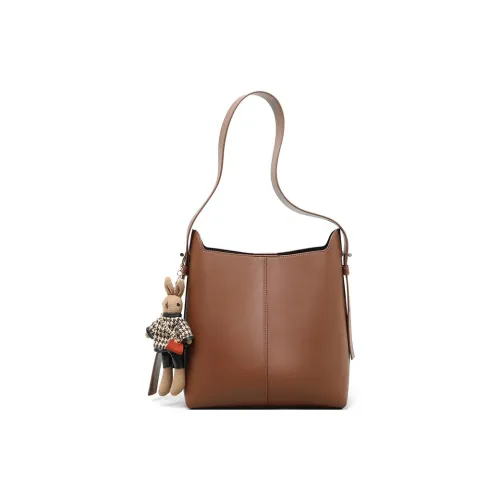 PESASRIE Сумка из коровьей кожи сумка для покупок сумка сумка через плечо стандартная женская карамель