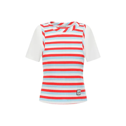 Alexia Sandra Стандартная T-рубашка Женская Красная Синяя