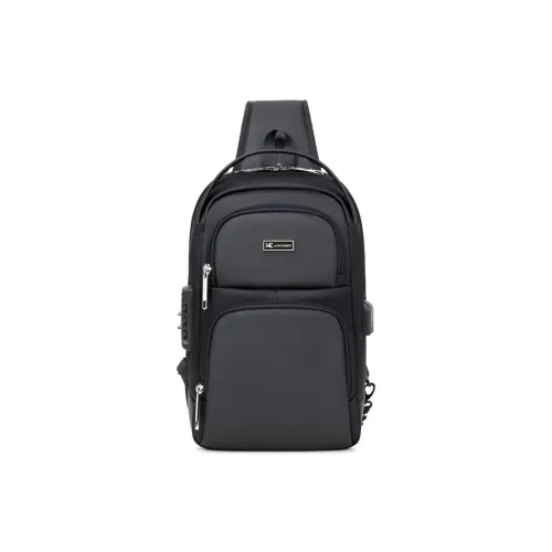 Wiersaam Сумка через плечо с одним плечевым ремнем сумка-слинг унисекс черная