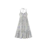 Светло-синий цветочный