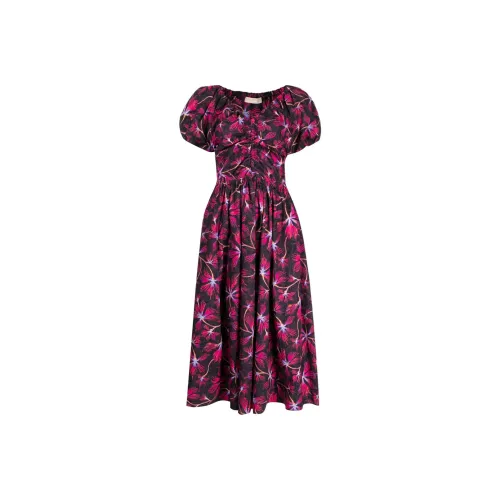 Ulla Johnson Многоцветные Женские Короткие Платья с Рукавами