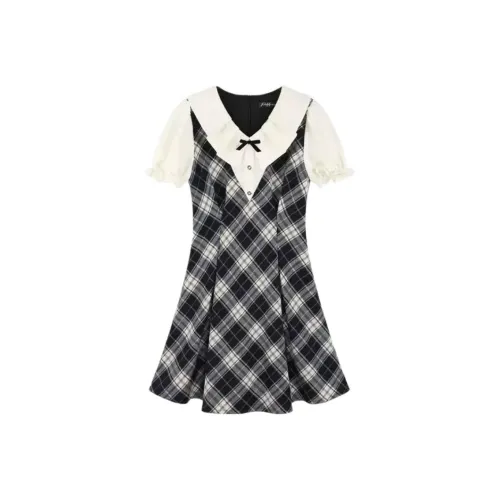 LAKESI Короткое платье с короткими рукавами женское