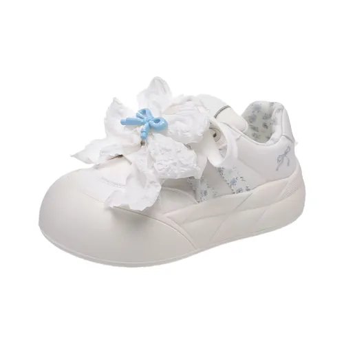 BINGO DUCK Низкие кроссовки для скейтбординга женские цвет экрю