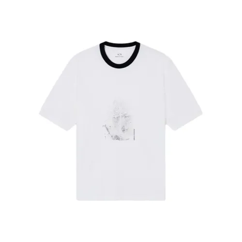 EMPORIO ARMANI Экрю U0009 Мужская T-рубашка