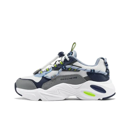 Skechers Kids Устойчивый к истиранию противоскользящий анти-KICK низкий топ повседневная детская обувь серый