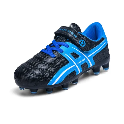 D W Анти-KICK Амортизация и Устойчивость к Износу Низкий Топ Детские Футбольные Бутсы Детские