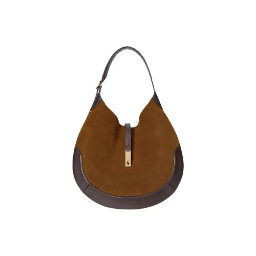 Polo Ralph Lauren Polo ID Замша Сумка Сумка через плечо Женская Коричневая